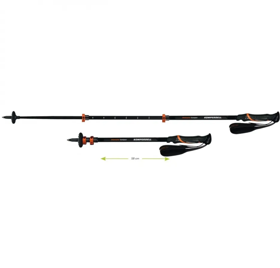 福利品 Komperdell HikeMaster Compact 90-120cm 登山手杖 一對 1742464-02