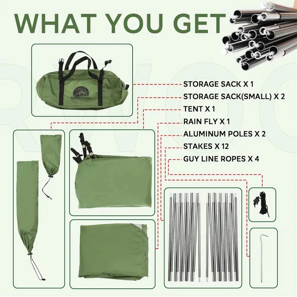 1-Person Backpacking Tent for 4-Season