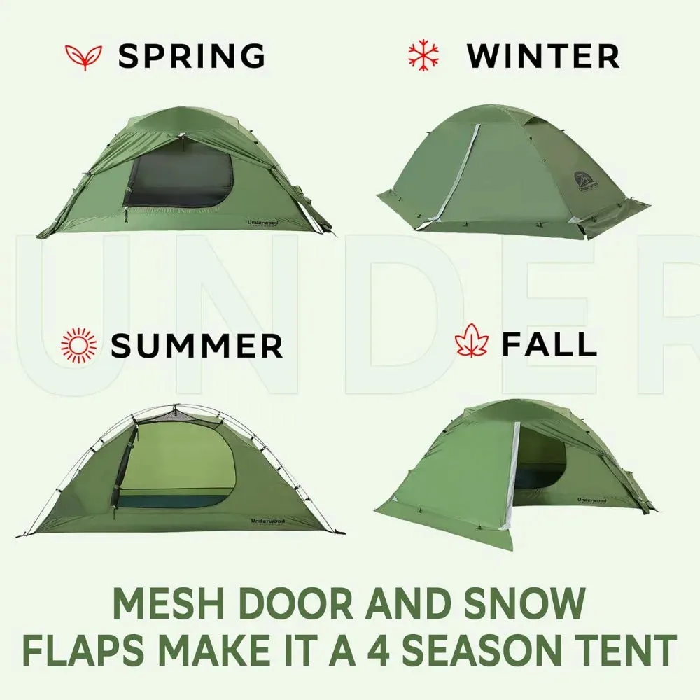 1-Person Backpacking Tent for 4-Season