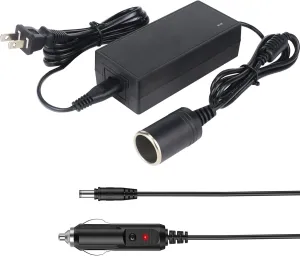 12V Coleman thermoelectric Cooler Power Adapter, car Power Charger Converter, Camping Home Office Dormitory or Vehicle use, AC-DC Converter