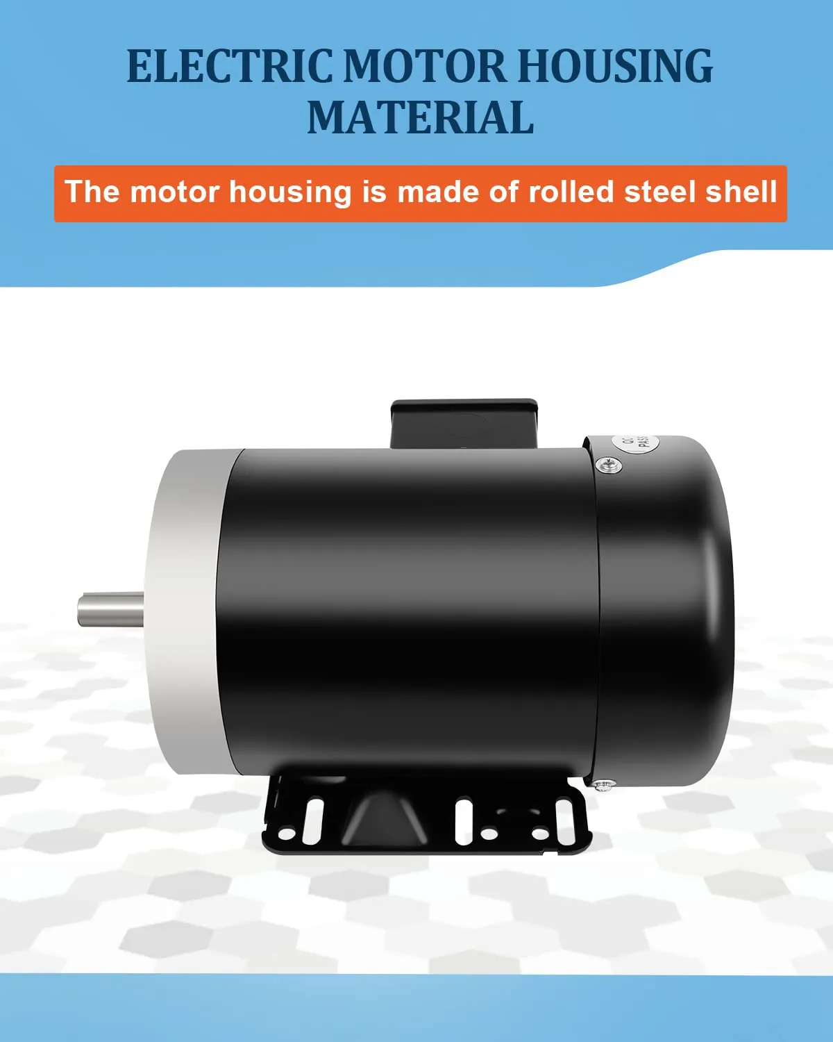1.5HP General Electric Motor, Three Phase General Motor, 5/8"Shaft Diameter 2 Pole, 60HZ, 3450RPM, 230/460V