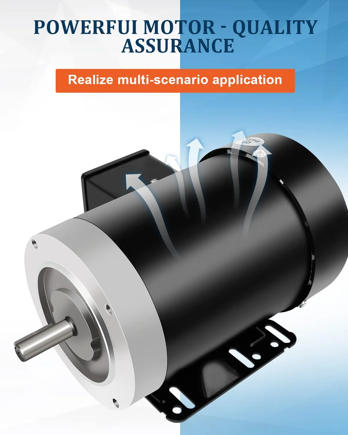 1.5HP General Electric Motor, Three Phase General Motor, 5/8"Shaft Diameter 2 Pole, 60HZ, 3450RPM, 230/460V