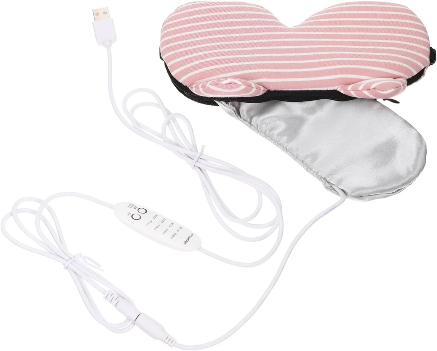1Set Adjustable Warm Eye Mask with Steaming Heat Compress Eye Socket Design for Soft Material for Eyes and Cat