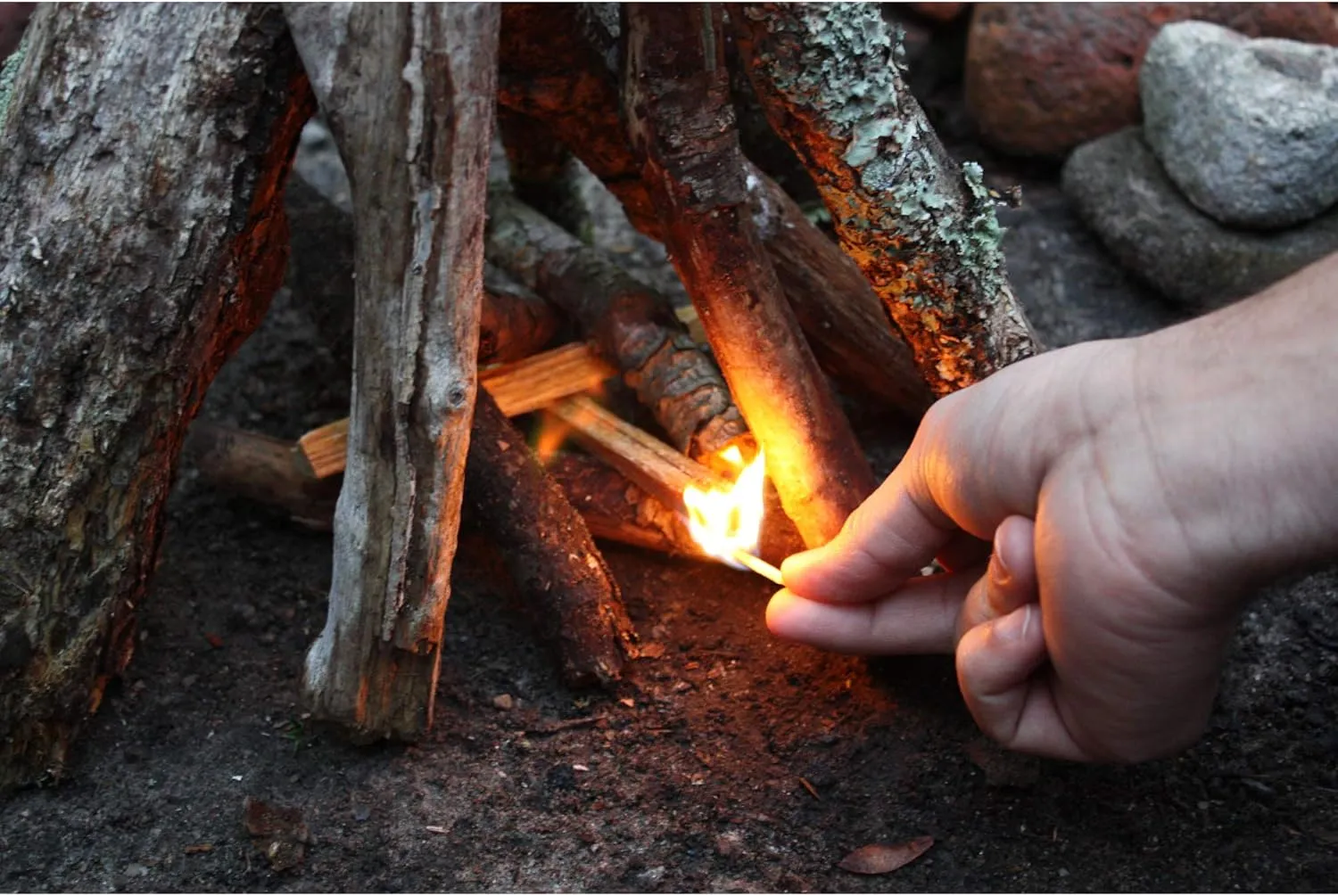 2 Pack Fatwood Fire Starter Sticks, Fireplace & Camping, 25 Lbs