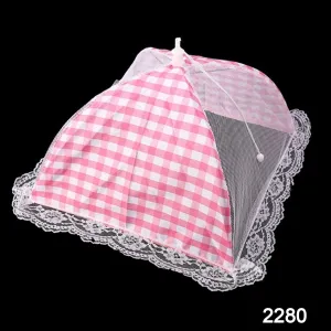 2280 Food Covers Mesh Net Kitchen Umbrella Practical Home Using Food Cover (Multicolour)