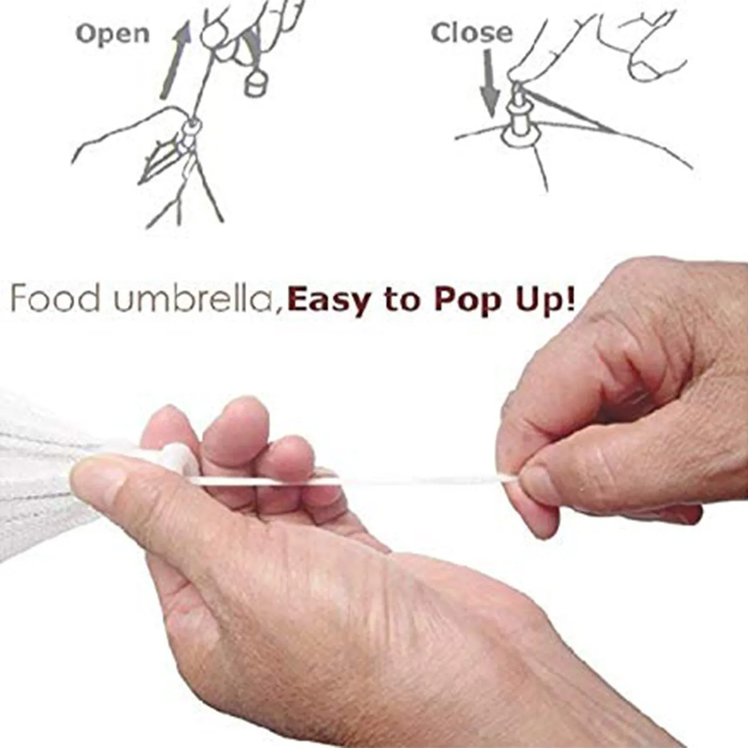 2280 Food Covers Mesh Net Kitchen Umbrella Practical Home Using Food Cover (Multicolour)