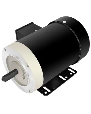 2HP Electric Motor, Air Compressor Motor, General Motor 3450 RPM, Three Phase Motor 56C Frame, 5/8"Shaft Diameter CW/CCW Rolled Steel Shell, 230V/460V TEFC