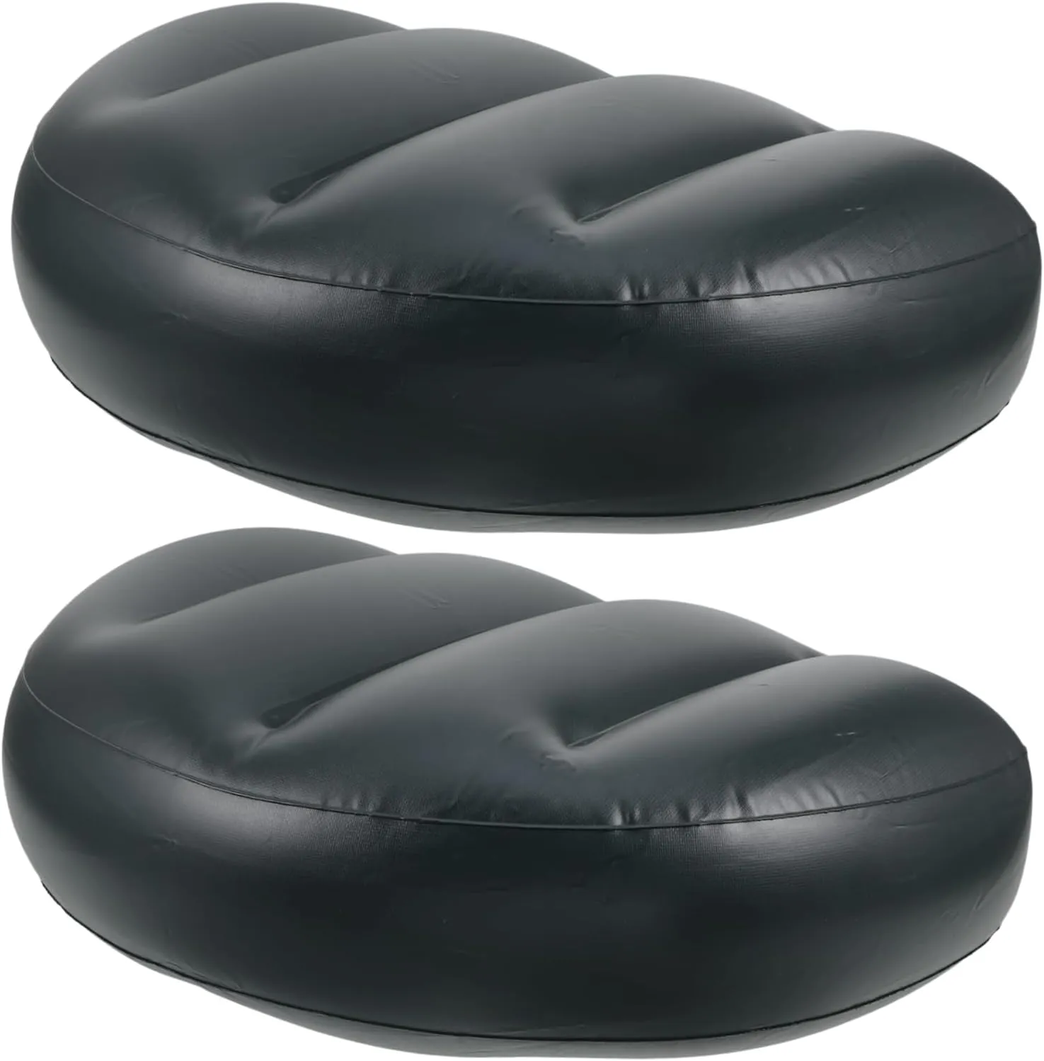 2pcs PVC Fishing Seat Pad Inflatable Waterproof Boat Seat Gel-Cushioned for Tailbone Pressure Relief Sturdy for Outdoor Activities