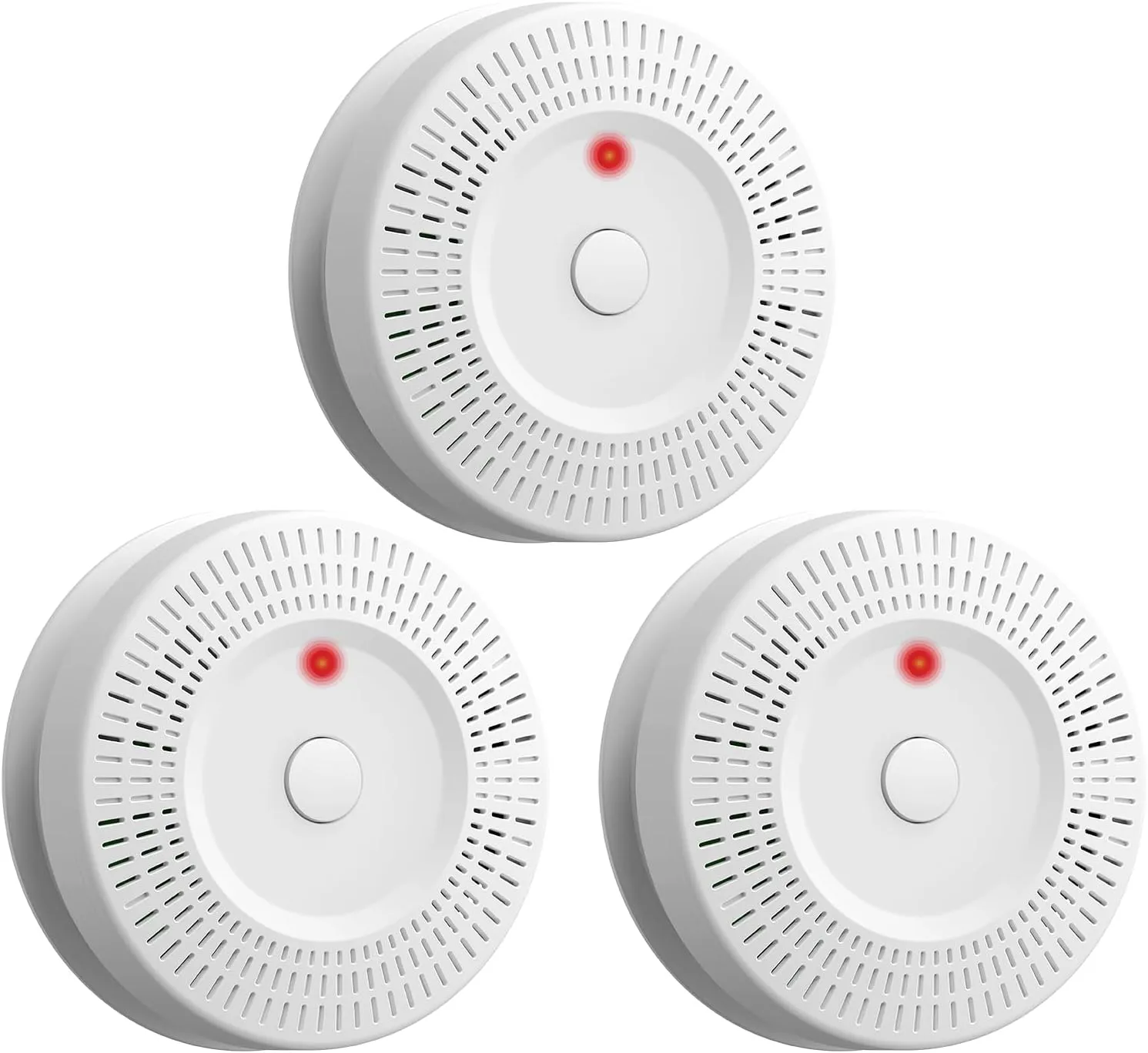 3 Pack Combination Operated Smoke and Carbon Monoxide Detectors,Battery Operated, Travel Portable Fire Co Alarm for Home, Kitchen