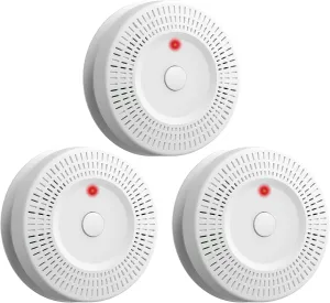 3 Pack Combination Operated Smoke and Carbon Monoxide Detectors,Battery Operated, Travel Portable Fire Co Alarm for Home, Kitchen