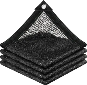 30% Sunblock Shade Cloth Net Black Resistant - 6x12 Ft Garden Shade Mesh for Plant Cover, Greenhouse, Chicken Coop, Kennels, Tomatoes Plants