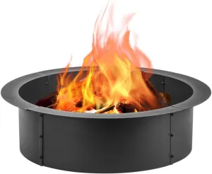 36 inch Fire Ring, Fire Pit Ring for Camping, Wood Burning Fire Pit for Outside,Yard,Garden,Outdoor Fireplace