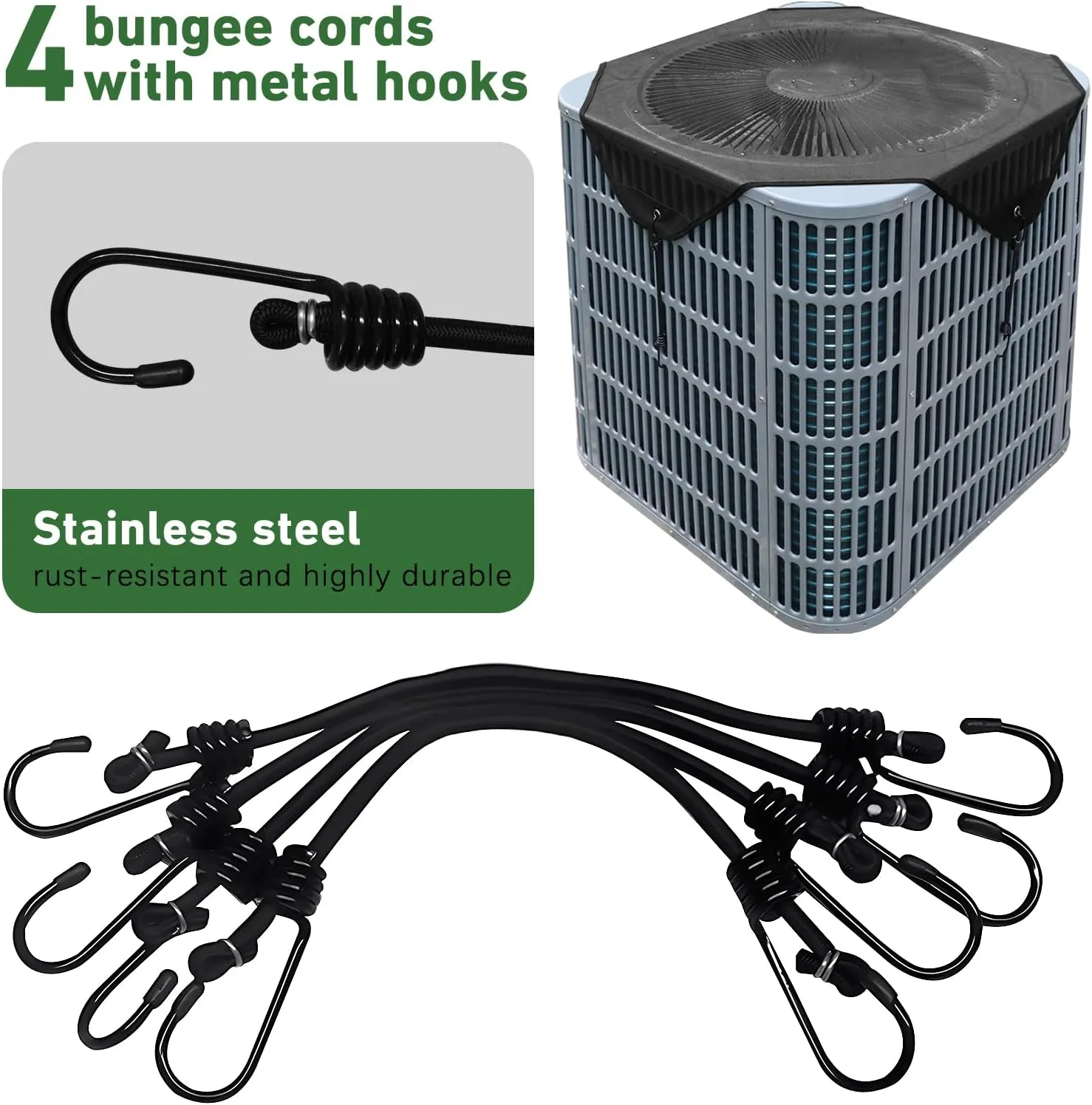 36x36 Central Air conditioner Covers for Outside, Larger Mesh AC Unit Covers Outdoor - Top Universal Defender