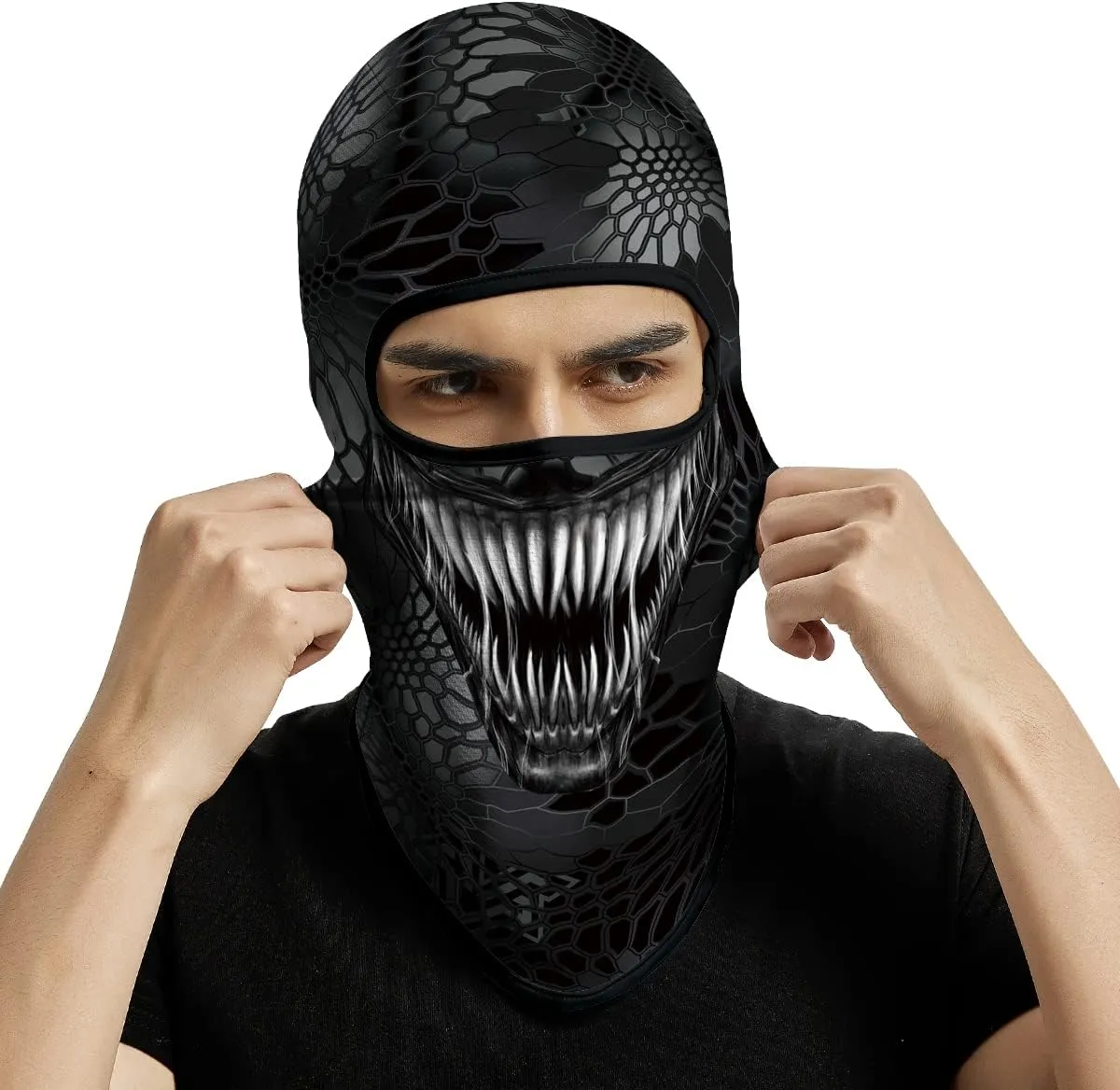 3PCS Balaclava Full Face Mask Ski Mask UV Protection Cover Motorcycle Full Face Mask for Men Women Outdoor Sports