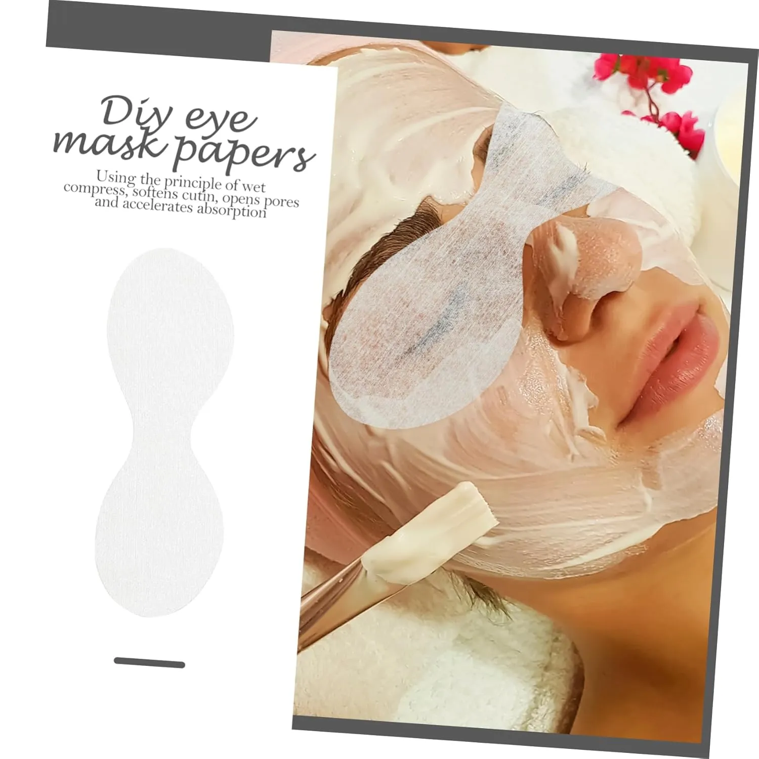 400Pcs Eye Mask Sheets Soft and Breathable DIY Eye Pads for Hydrating and Moisturizing for Salons and Home Use