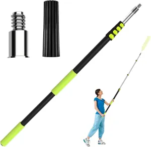 4.5-19.5 FT Telescopic Extension Pole, Heavy-Duty Aluminum Alloy Extendable Pole for Painting, Dusting, Window Cleaning, and High-Reach Household Tasks