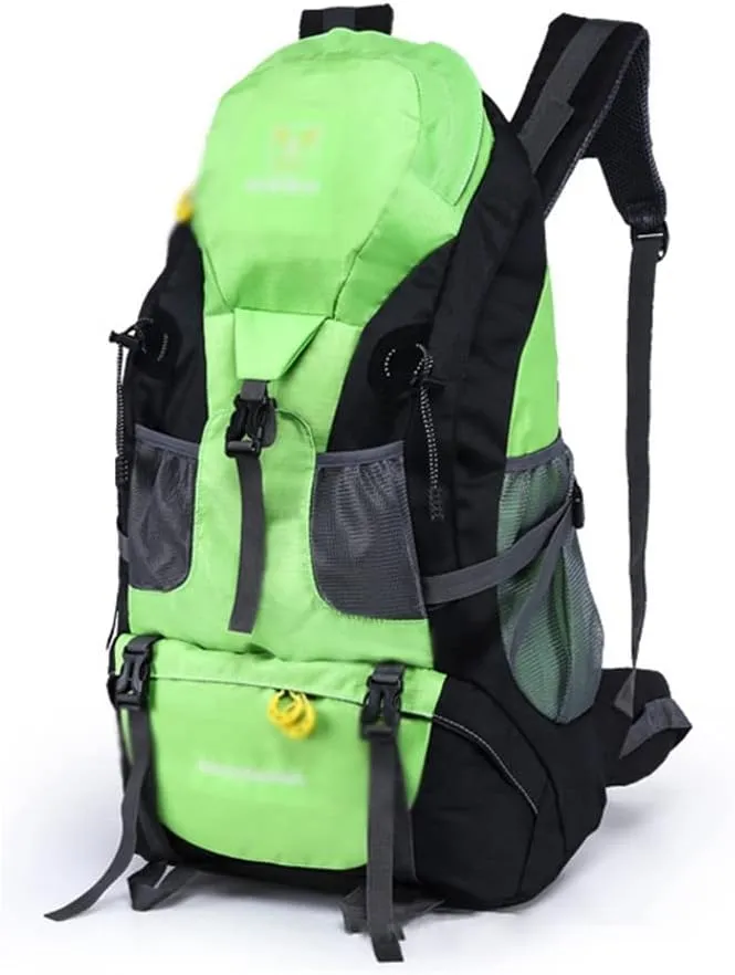 50L Outdoor Mountaineering Bag Camping Backpack Thickened Strap Mountaineering Bag Large Capacity Rucksack(C)