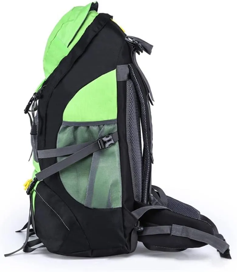 50L Outdoor Mountaineering Bag Camping Backpack Thickened Strap Mountaineering Bag Large Capacity Rucksack(C)