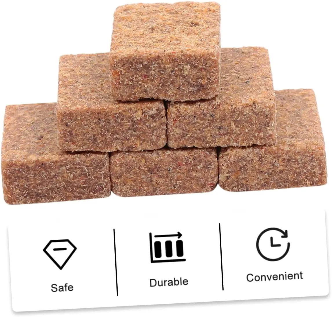 50pcs Outdoor Burning Blocks for Camping Lightweight Combustion Support Easy to Use Fire Starter for Picnics and Cookouts Present for Outdoor Enthusiasts