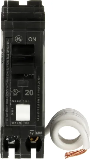 ABB Q-Line THQL1120AFP2 20A Single Pole Arc Fault Combination Circuit Breaker • 20 Amp Single Pole 120 VAC AFCI Breaker • Arc Fault Circuit Interrupter • Plug-in Mount Type