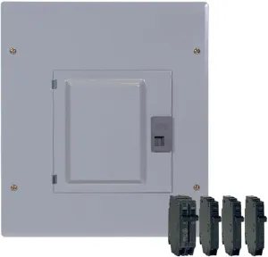 ABB TM1210CCUBK1 100A Main Breaker Load Center • PowerMark Gold Indoor Panel • 120/240V AC, 12-Space, 22-Circuit, 22 kAIC • Copper Bus • Includes 3X 20A SP & 1x 30A DP Breakers • Flush/Surface Mount