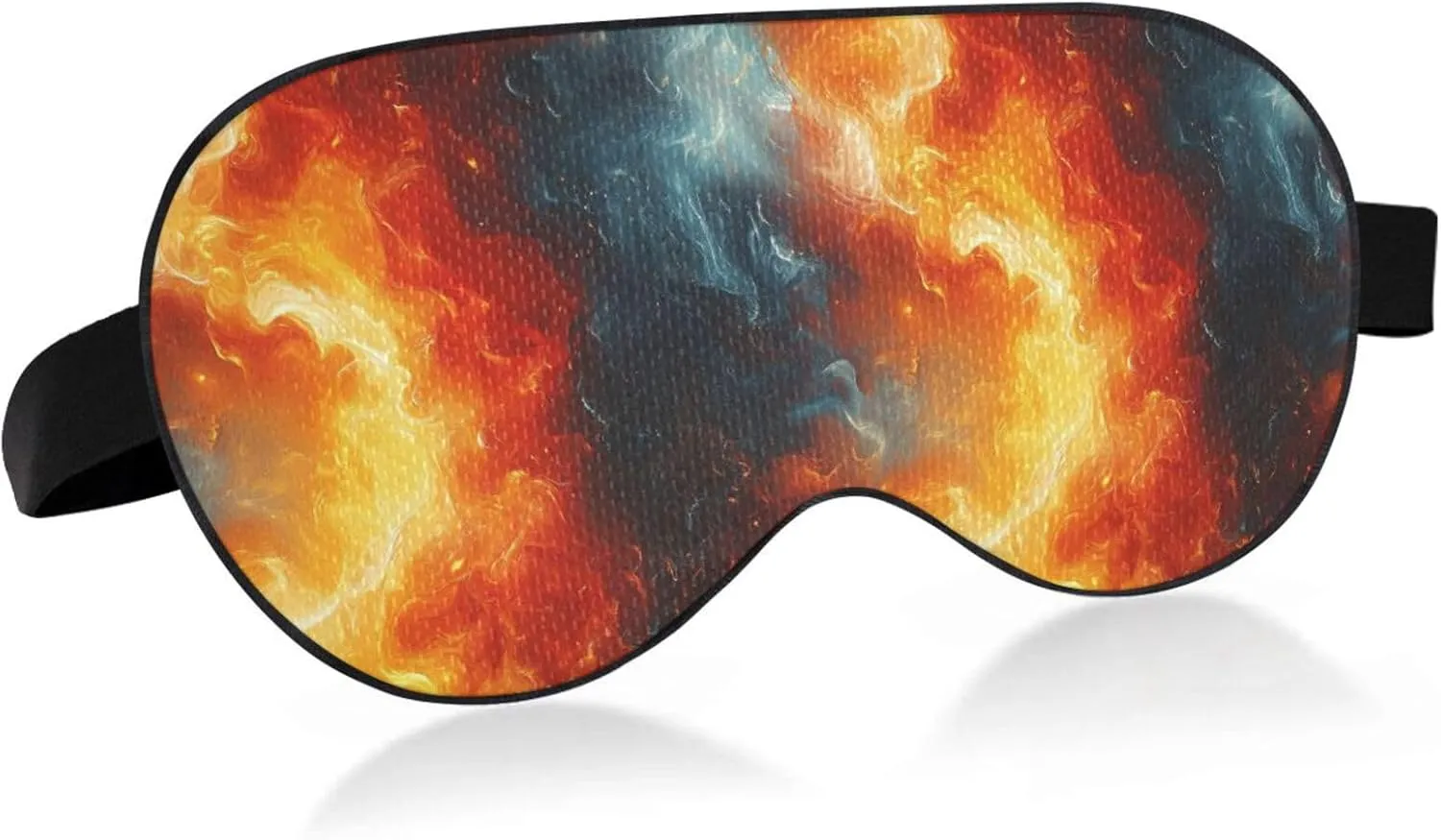 Abstract Art Fire Water Travel Essential Sleep Eye Covers with Elastic Adjustable Band Blackout Cooling Eye mask for Sleep Flight