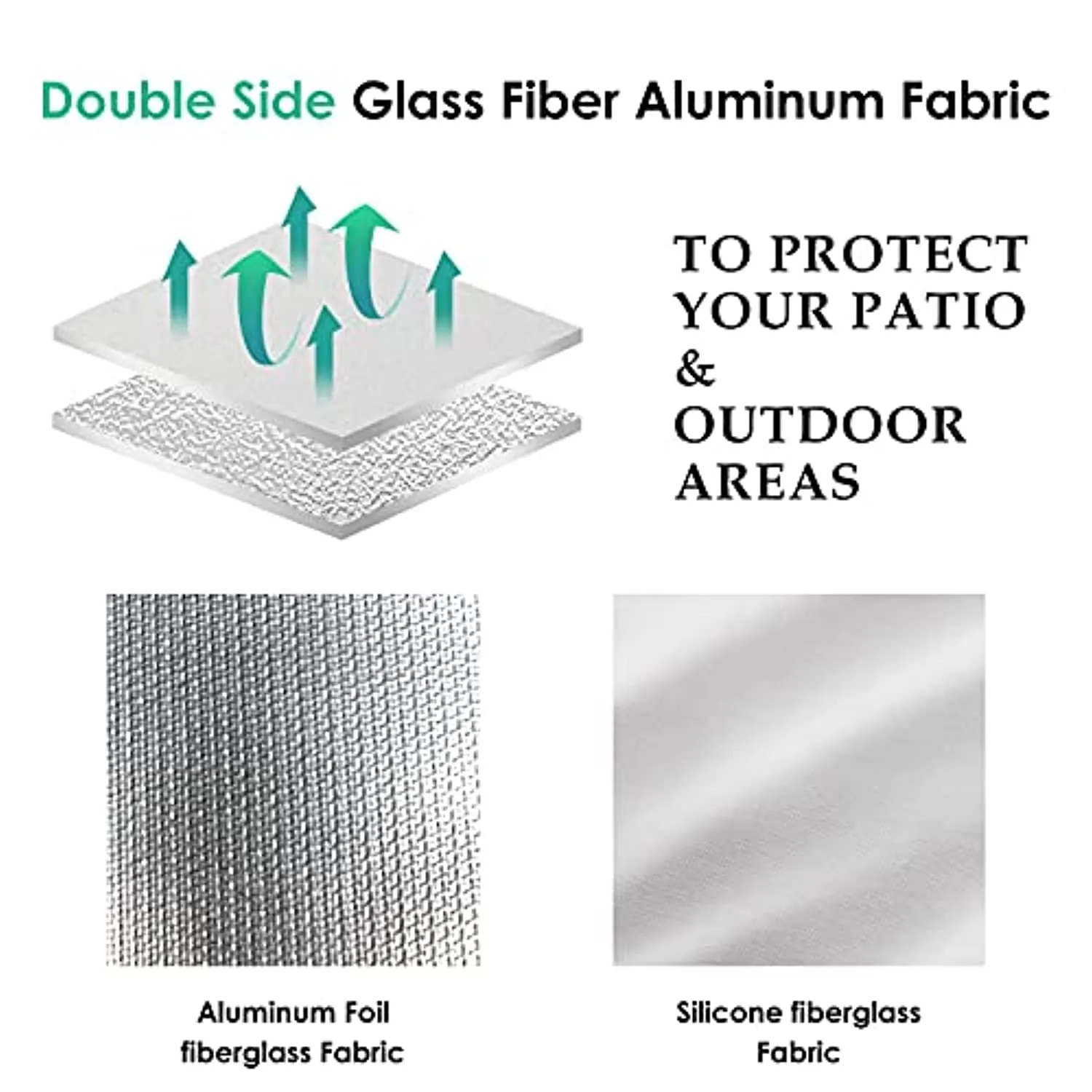 Acmind 24 Inch Fire Pit Mat for Under Fire Pit, Fireproof Grill Mat Round for Grass Wood Deck Protector,Double Sided Fire Resistant Mat with Aluminum Foil for Outdoors