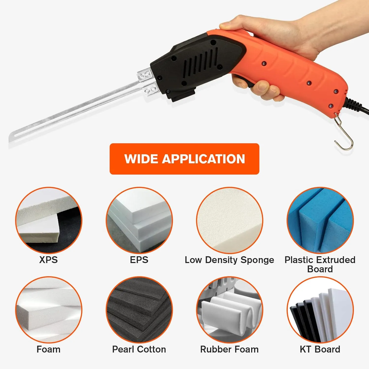 Air Cooled, Electric hot knife - Foam cutting tool with Blades & Accessories Use Foam Cutter for Engraving and DIY Handmade