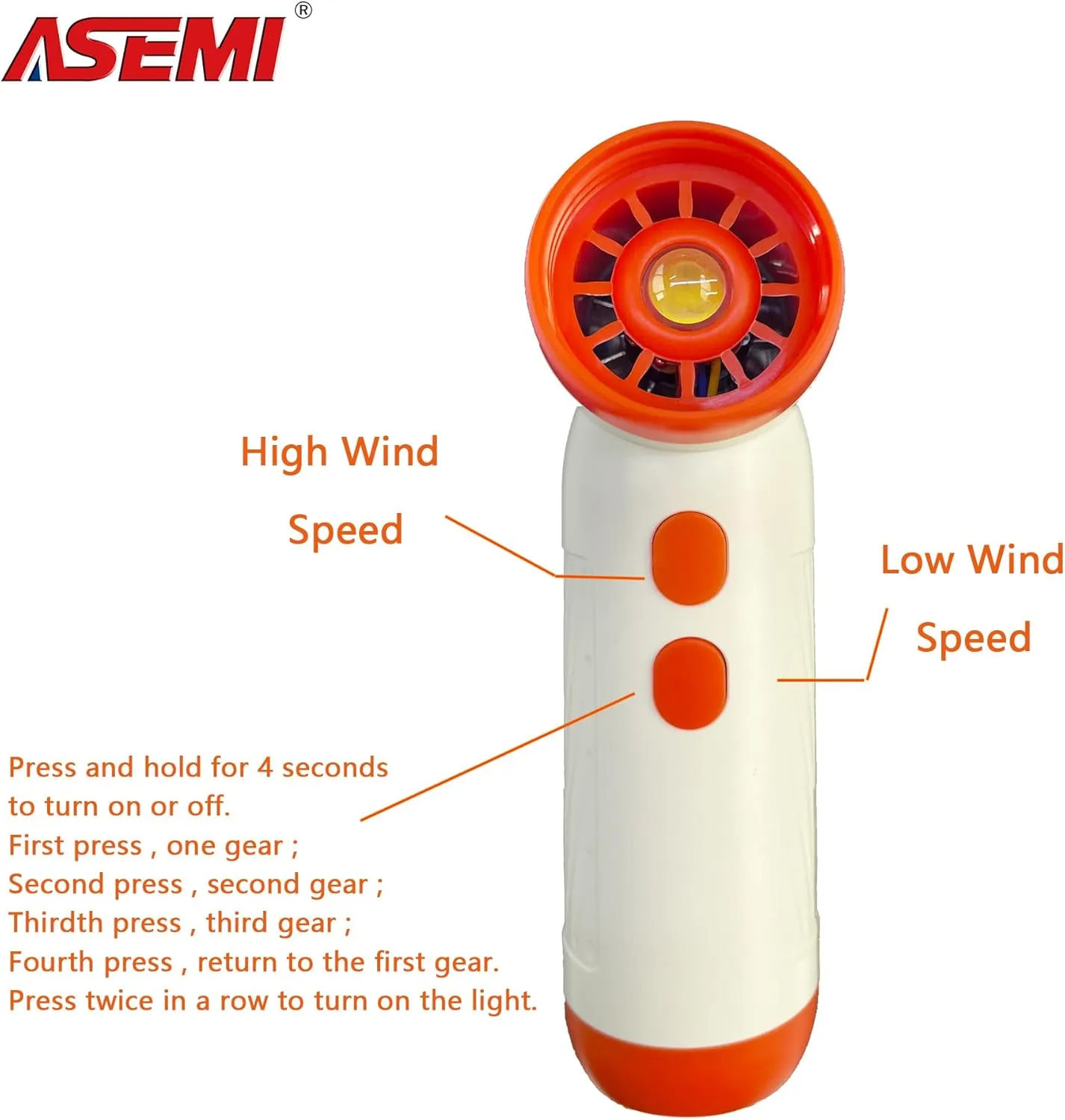 Air Duster Versatile Portable Rechargeable Barbecue BBQ Outdoor Camping fire use,blasts Away dust Debris from Keyboards Electronics Cameras Delicate Equipment Cleaning Tight Spaces,with LED (Orange)