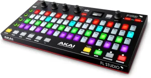 AKAI Professional Fire (Controller Only) – USB MIDI Controller for FL Studio with 64 pad RGB Clip / Drum Pad Matrix