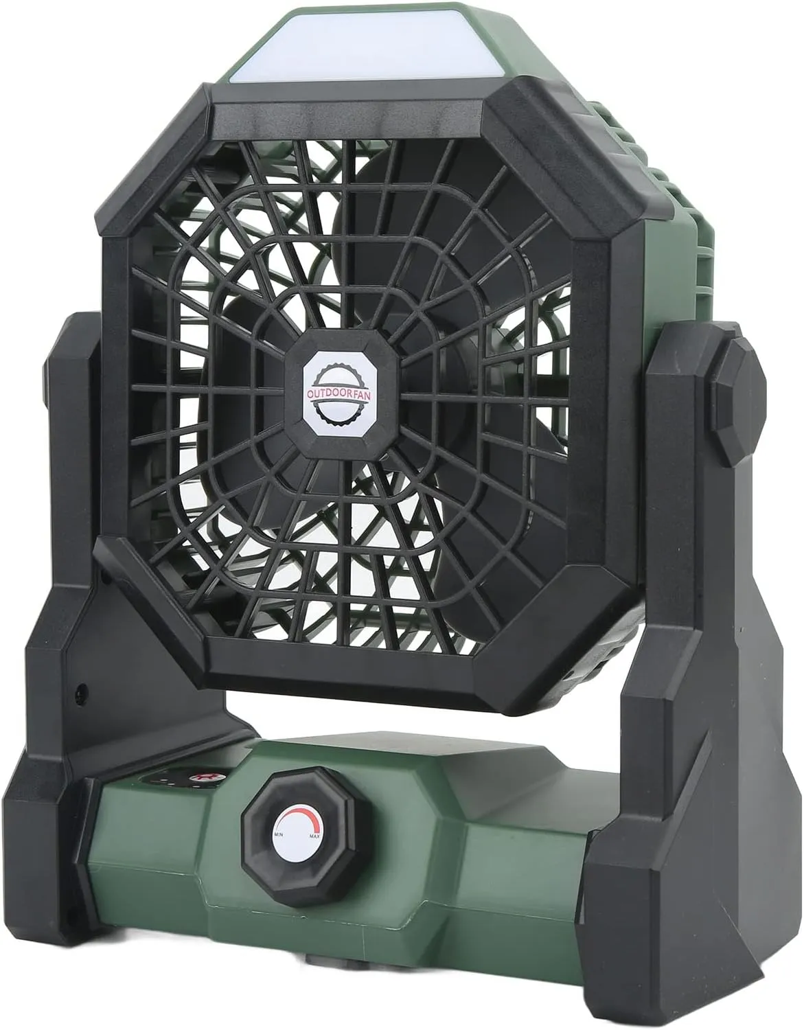 Alomejor Camping Lighting Fan, 4 Gears Battery Display 270 Degree Adjustment 7800mah Noise Reduction Motor Outdoor Camping Fan for Picnic