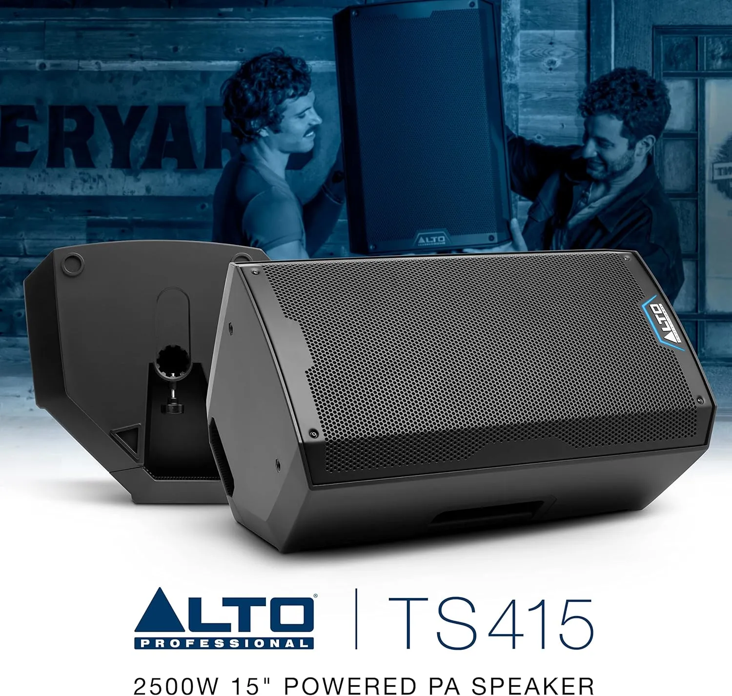 ALTO TS415 - 2500W 15" Powered PA Speaker with 3 Channel Mixer, Bluetooth Streaming, Wireless Loudspeaker Linking, DSP and ALTO App