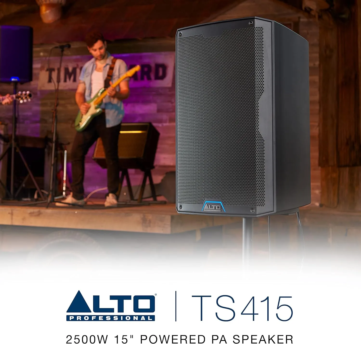 ALTO TS415 - 2500W 15" Powered PA Speaker with 3 Channel Mixer, Bluetooth Streaming, Wireless Loudspeaker Linking, DSP and ALTO App