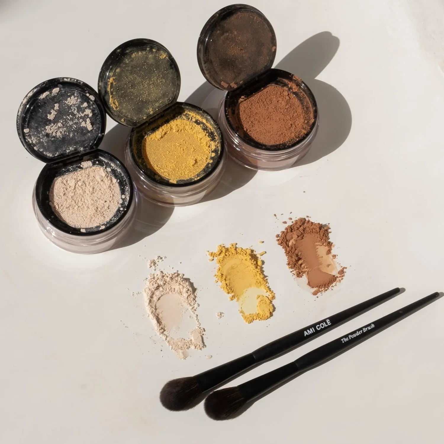 Ami Colé Trio Brush mesh brush head cove to help maintain shape (The Concealer Brush)