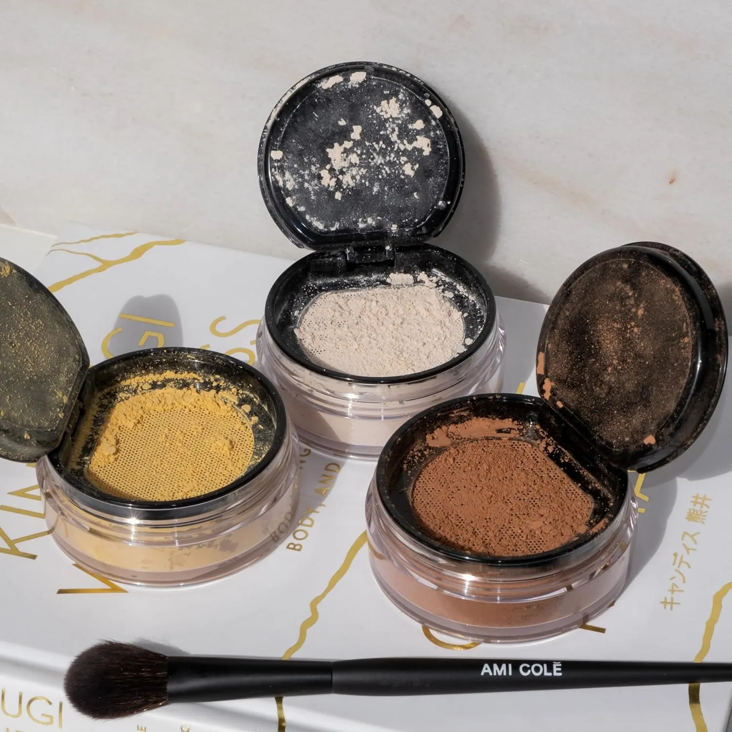 Ami Colé Trio Brush mesh brush head cove to help maintain shape (The Concealer Brush)