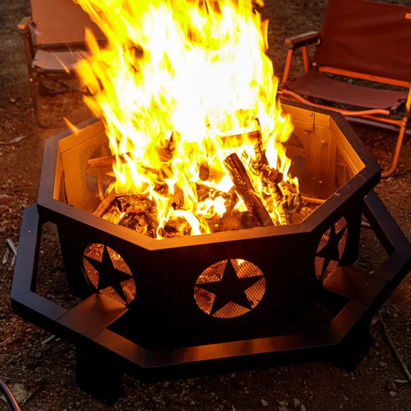 Antheny Wood Burning Fire Pit, Outdoor Firepit