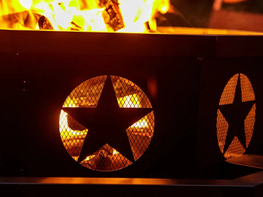 Antheny Wood Burning Fire Pit, Outdoor Firepit