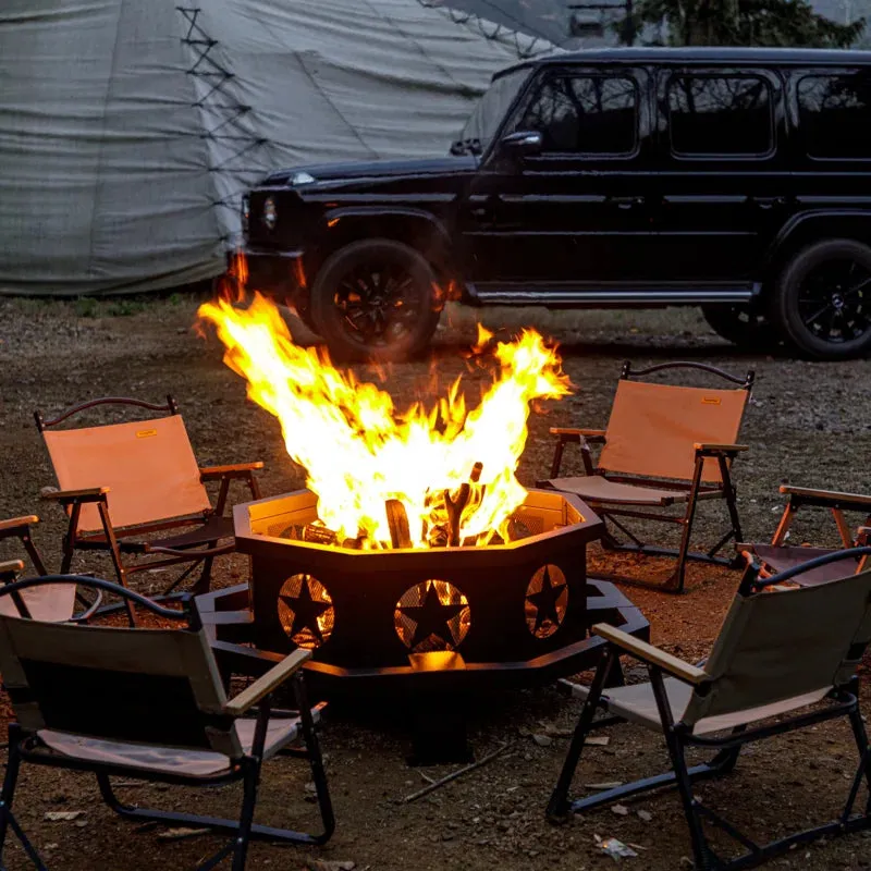 Antheny Wood Burning Fire Pit, Outdoor Firepit