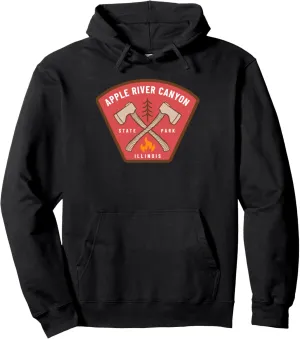 Apple River Canyon State Park Illinois Camp Fire Vacation Pullover Hoodie