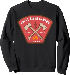 Apple River Canyon State Park Illinois Camp Fire Vacation Sweatshirt