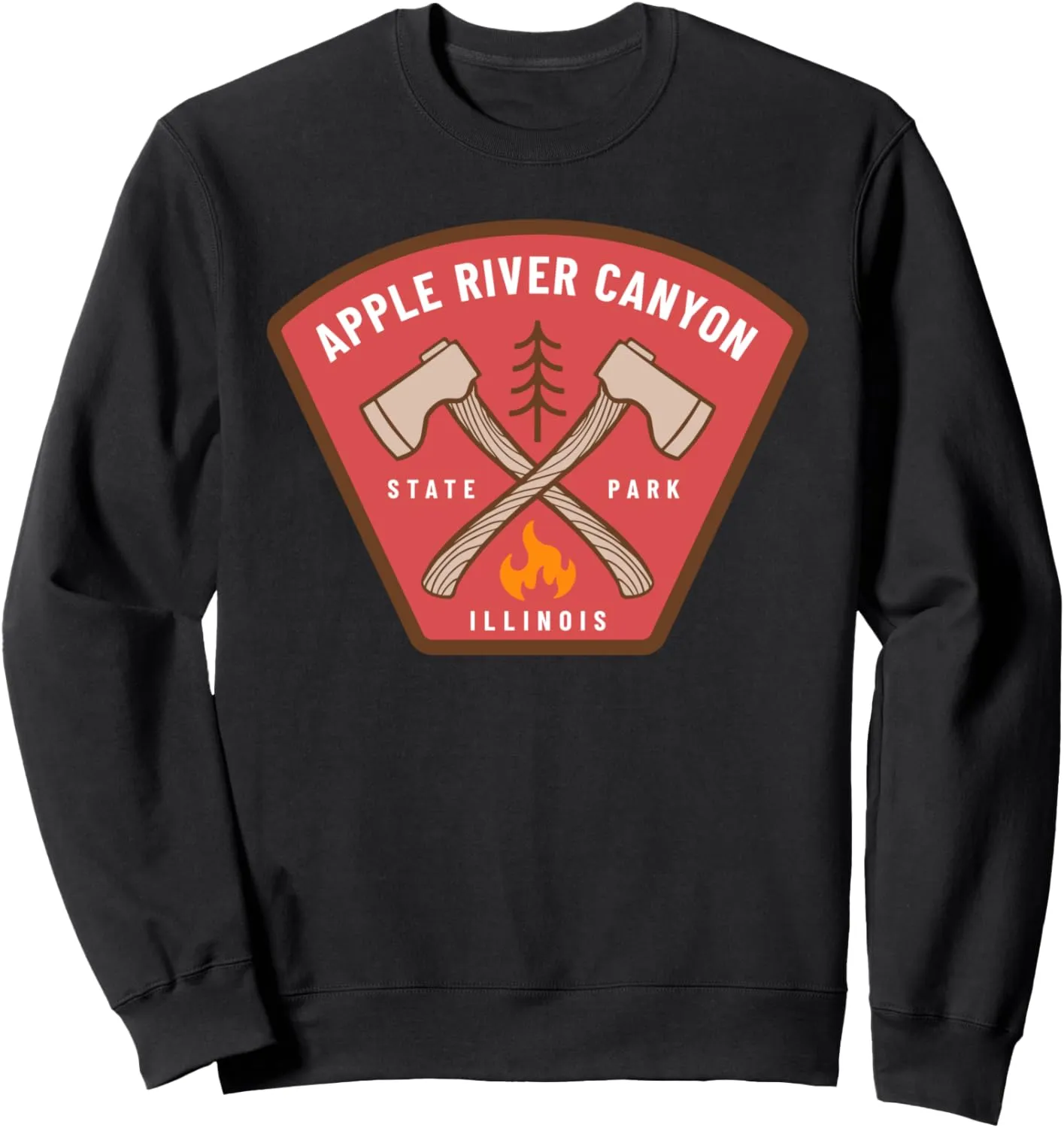 Apple River Canyon State Park Illinois Camp Fire Vacation Sweatshirt
