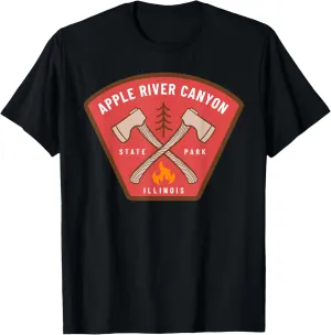 Apple River Canyon State Park Illinois Camp Fire Vacation T-Shirt