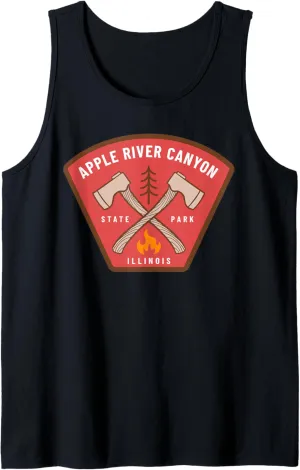 Apple River Canyon State Park Illinois Camp Fire Vacation Tank Top