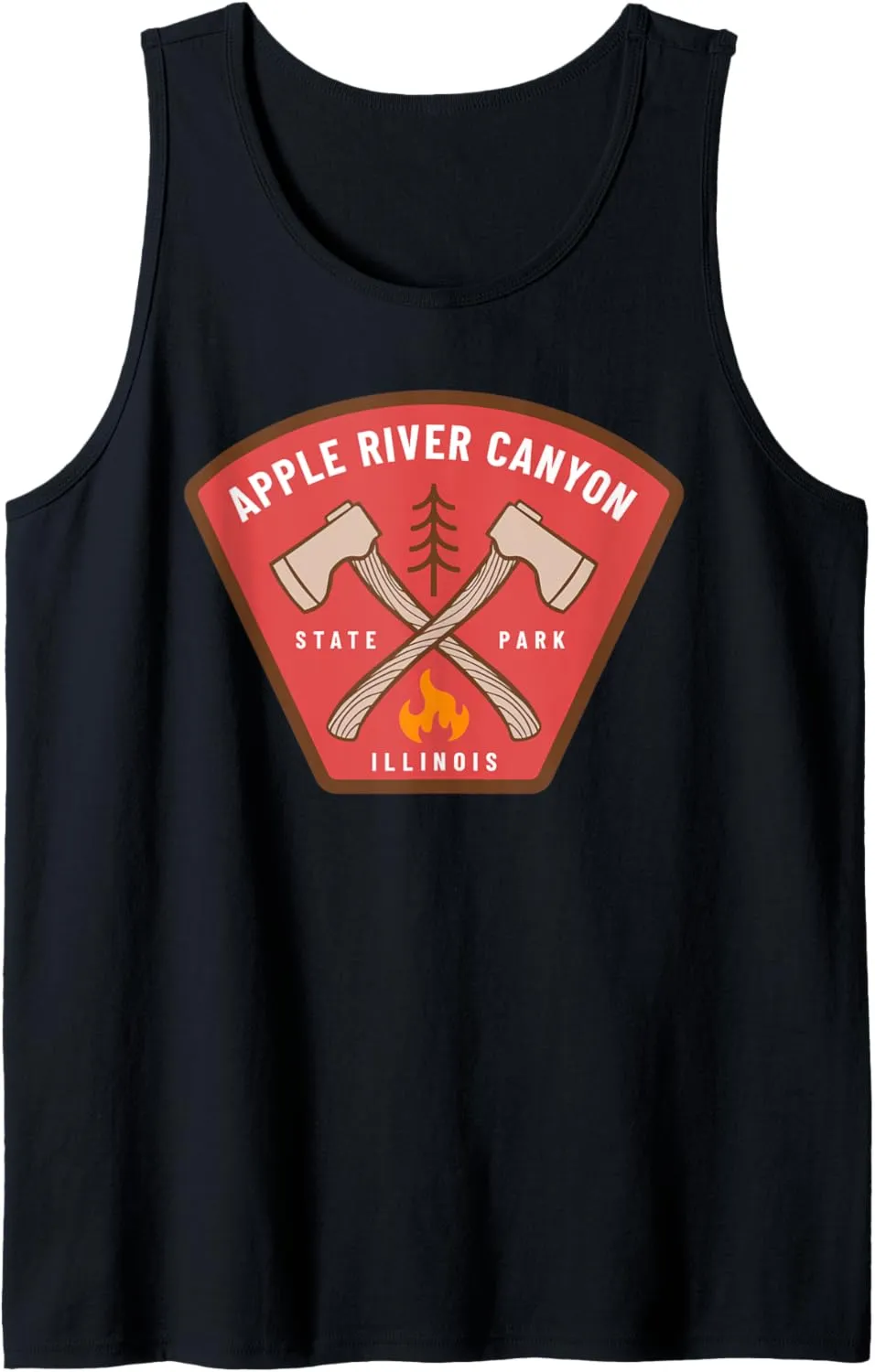 Apple River Canyon State Park Illinois Camp Fire Vacation Tank Top