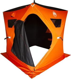 Arctic Blaze 3-4 Man Pop-Up Portable Ice Fishing Shelter,34 Square Feet of Fishable Area, Portable Ice Shanty