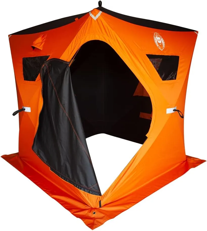 Arctic Blaze 3-4 Man Pop-Up Portable Ice Fishing Shelter,34 Square Feet of Fishable Area, Portable Ice Shanty