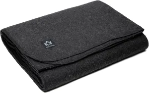 Arcturus Tahoe Wool Bed Blanket | Soft, Breathable Wool Blanket for Year-Round Comfort - King Size (90"x 108") | Thick & Washable (Charcoal Gray)