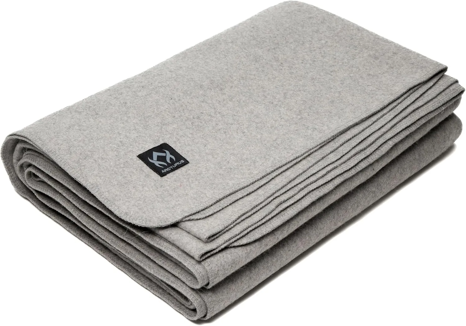 Arcturus Tahoe Wool Bed Blanket | Soft, Breathable Wool Blanket for Year-Round Comfort - King Size (90"x 108") | Thick, Washable & Warm (Stone Gray)