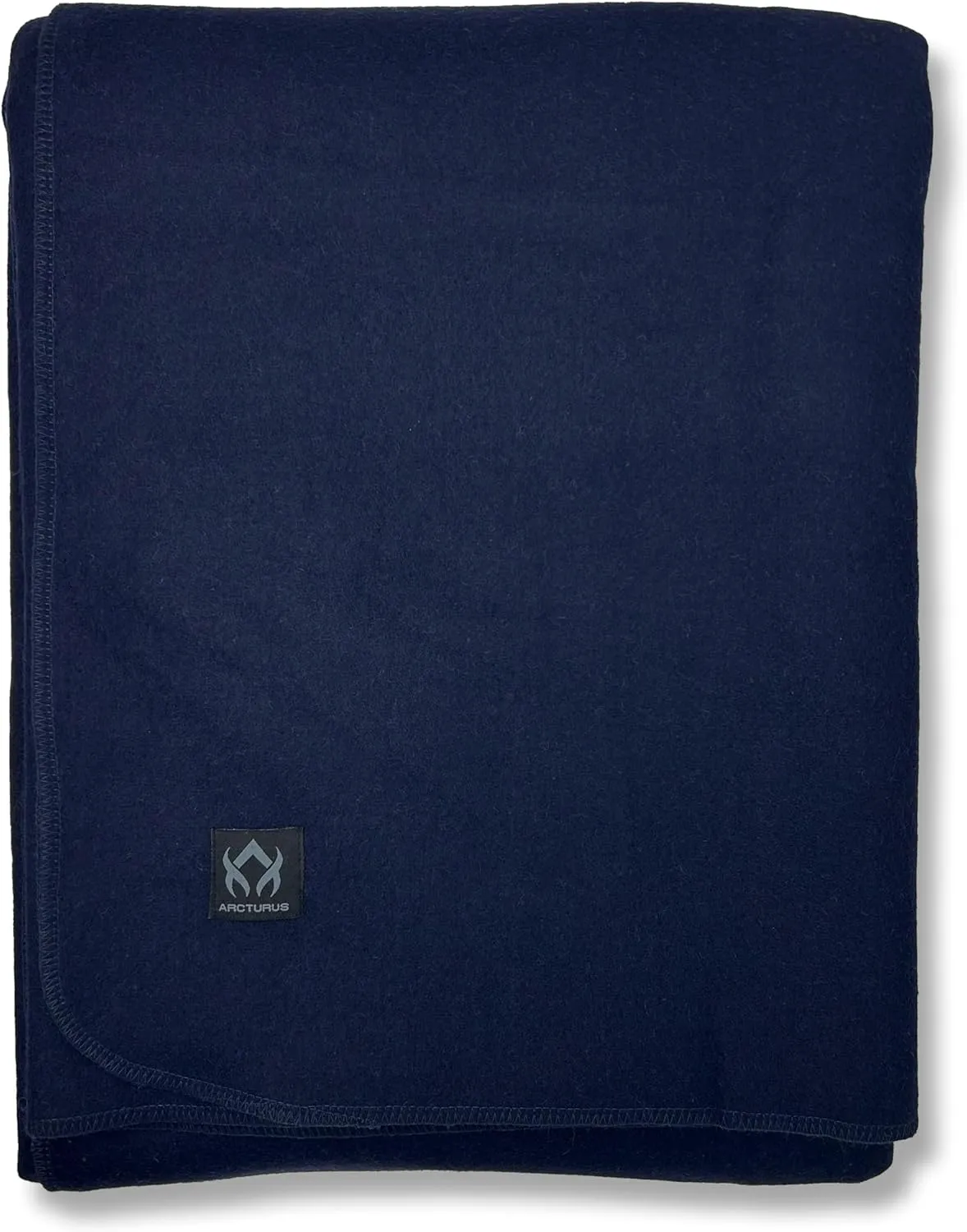Arcturus Tahoe Wool Bed Blanket | Soft, Breathable Wool Blanket for Year-Round Comfort - Queen Size (90"x 96") | Thick, Washable & Warm (Navy Blue)