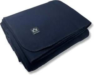 Arcturus Tahoe Wool Bed Blanket | Soft, Breathable Wool Blanket for Year-Round Comfort - Queen Size (90"x 96") | Thick, Washable & Warm (Navy Blue)